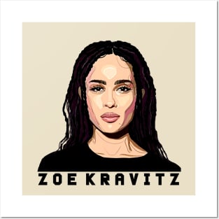 Zoe Kravitz Cartoon Posters and Art